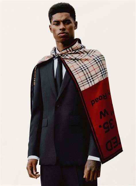 burberry marcus rashford|Marcus Rashford kindness.